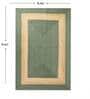Green Geometric Jute 6 Ft X 4 Ft Hand Woven Dhurrie