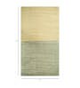 Green Geometrical Bamboo Silk 6 ft X 9 ft Hand Woven Carpet