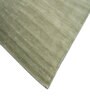Green Geometrical Bamboo Silk 6 ft X 9 ft Hand Woven Carpet