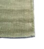Green Geometrical Bamboo Silk 6 ft X 9 ft Hand Woven Carpet