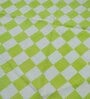 Green Geometrical Cotton 6 ft x 6 ft Hand Woven Picnic Mats