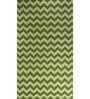 Green Geometrical Wool 5 ft X 8 ft Flat Weaves