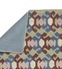 Multicolor Geometrical Wool and Cotton 5 x 8 Feet Hand tufted Carpet
