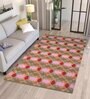 Multicolor Geometrical Wool and Cotton 5 x 8 Feet Hand tufted Carpet