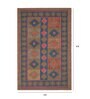 Multicolor Geometrical Wool and Cotton 5 x 8 Feet Hand tufted Carpet