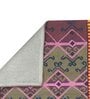 Multicolor Geometrical Wool and Cotton 5 x 8 Feet Hand tufted Carpet