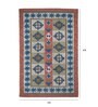 Multicolor Geometrical Wool and Cotton 5 x 8 Feet Hand tufted Carpet