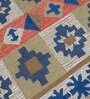 Multicolor Geometrical Wool and Cotton 5 x 8 Feet Hand tufted Carpet