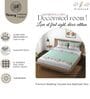 Green Glace Cotton Elastic Fitted King Bedsheet With 2 Pillow Covers