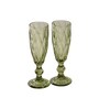 Green 150ml (Set of 2) Champagne Glass