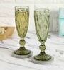 Green 150ml (Set of 2) Champagne Glass