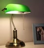 Green Glass Bankers Lamp Desk Lamp Retro Pull Chain Switch Table Lamp