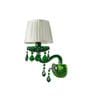 Green Glass Uplight Wall Scones