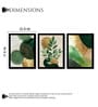 Green & Gold Botanical Wall Art Framed Set of 3