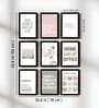 Motivational Office Wall Art Framed Set of 9