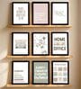Motivational Office Wall Art Framed Set of 9