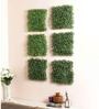 Green Green Artificial Decorative Pvc Eucalyptus Boxwood Wall Mat
