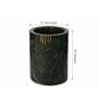 Green Green Marble With Brass Inlay Cutlery Holder