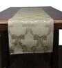 Green Hallway Damasc Cotton Jacquard (60 x 13) Table Runner