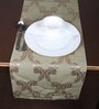 Green Hallway Damasc Cotton Jacquard (84 x 13) Table Runner
