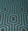 Green Hallway Geometric Cotton Jacquard (84 x 13) Table Runner