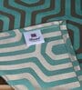 Green Hallway Geometric Cotton Jacquard (84 x 13) Table Runner