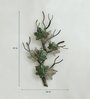 Wrought Iron Decorative Tree Wall Art With LED In Green