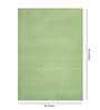 Green Solidd Jute & Cotton 5 ft x 7 ft Hand Woven Carpet