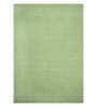 Green Solidd Jute & Cotton 5 ft x 7 ft Hand Woven Carpet