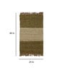 Green Jute Reversible Hand Woven 4 x 2 Feet Dhurrie