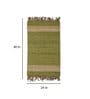 Green Jute Reversible Hand Woven 4 x 2 Feet Dhurrie