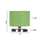Green Jute Table Lamp with Steel Base -32
