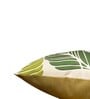 Green Floral Cotton 16 x 16 Inches Cushion Cover