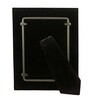 Green Leather & Metal Weave Wall And Tabletop Photo Frame 5X7Inches