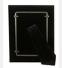 Green Leather & Metal Weave Wall And Tabletop Photo Frame 5X7Inches