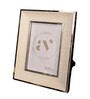 Green Leather & Metal Weave Wall And Tabletop Photo Frame 5X7Inches