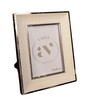 Green Leather & Metal Weave Wall And Tabletop Photo Frame 5X7Inches