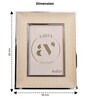 Green Leather & Metal Weave Wall And Tabletop Photo Frame 5X7Inches