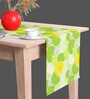 Green Leaves   Multicolor (72 x 12) Cotton Canvas Table Runner