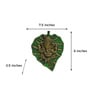 Wrought Iron Lord Ganesha Wall Art In Green