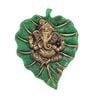 Wrought Iron Lord Ganesha Wall Art In Green
