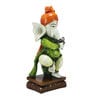 Green Lord Ganesha Playing Instrument Decorative Showpiece