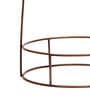 Green Marble with Copper Antique Metal Trellis Planter
