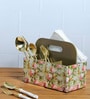 Green Mdf  Gladiolus harmony  Cutlery Holder