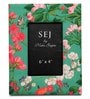 Green Mdf Wood 8 X 0.5 X 10 Inch Floral From Sej Photo Frame