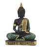 Green Meditating Buddha Decorative Showpiece