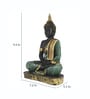Green Meditating Buddha Decorative Showpiece