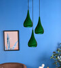 Syra Green Metal Cluster Hanging Light