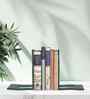 Green Metal Bookends