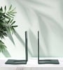 Green Metal Bookends